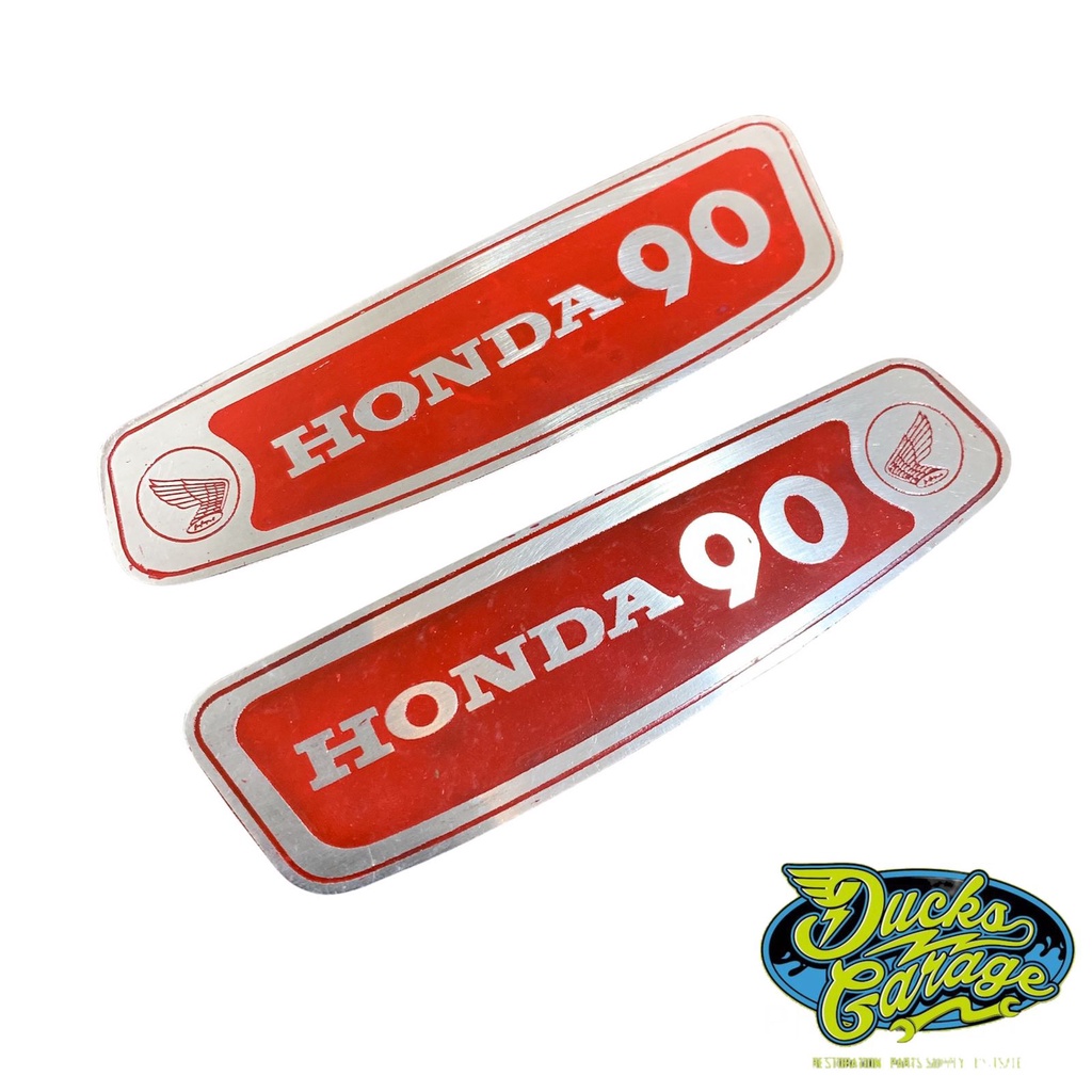 emblem decal plat besi tangki tanki honda c90