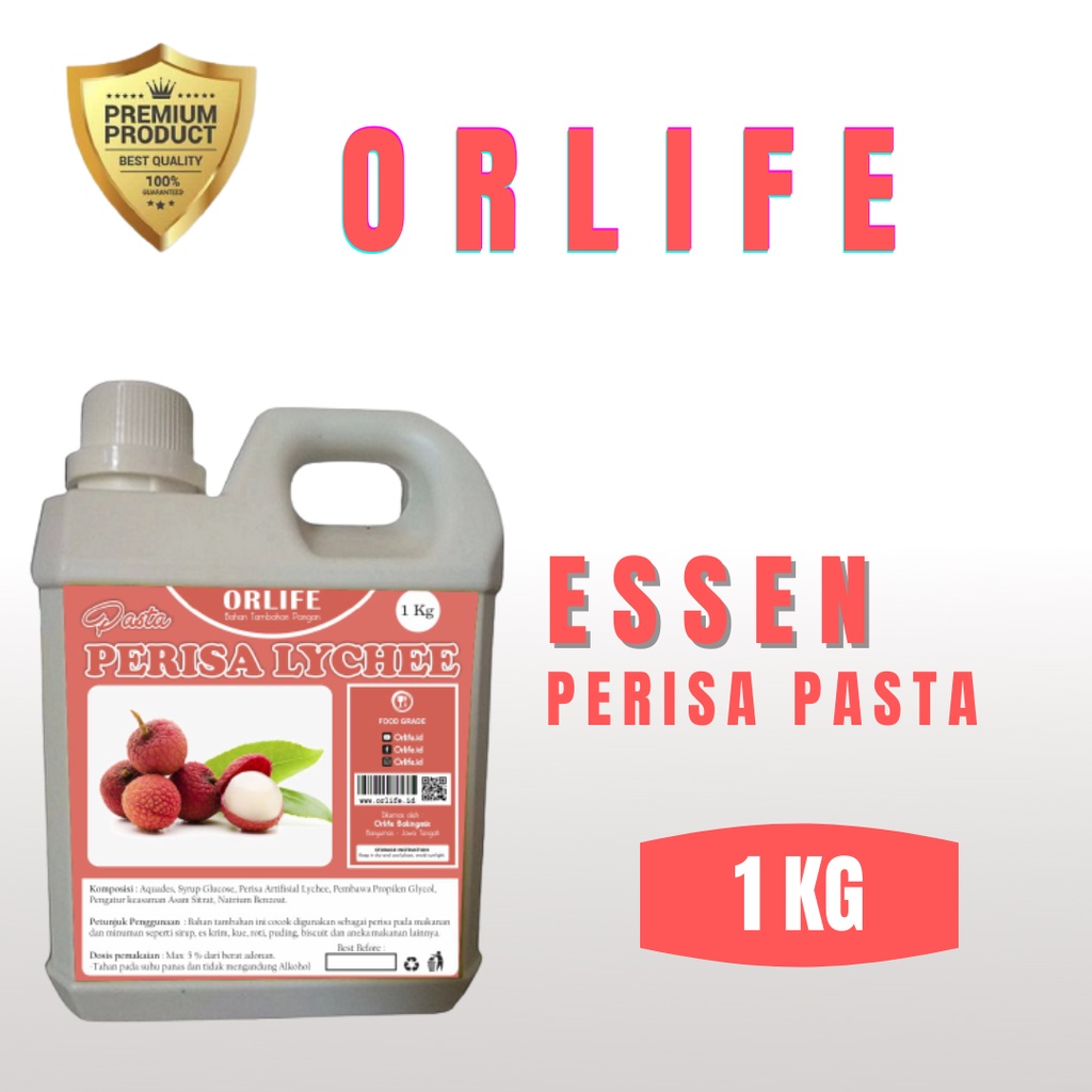 

Promo Perisa Pasta Essen Leci Orlife 1 Kg Murah/Bahan makanan/kue
