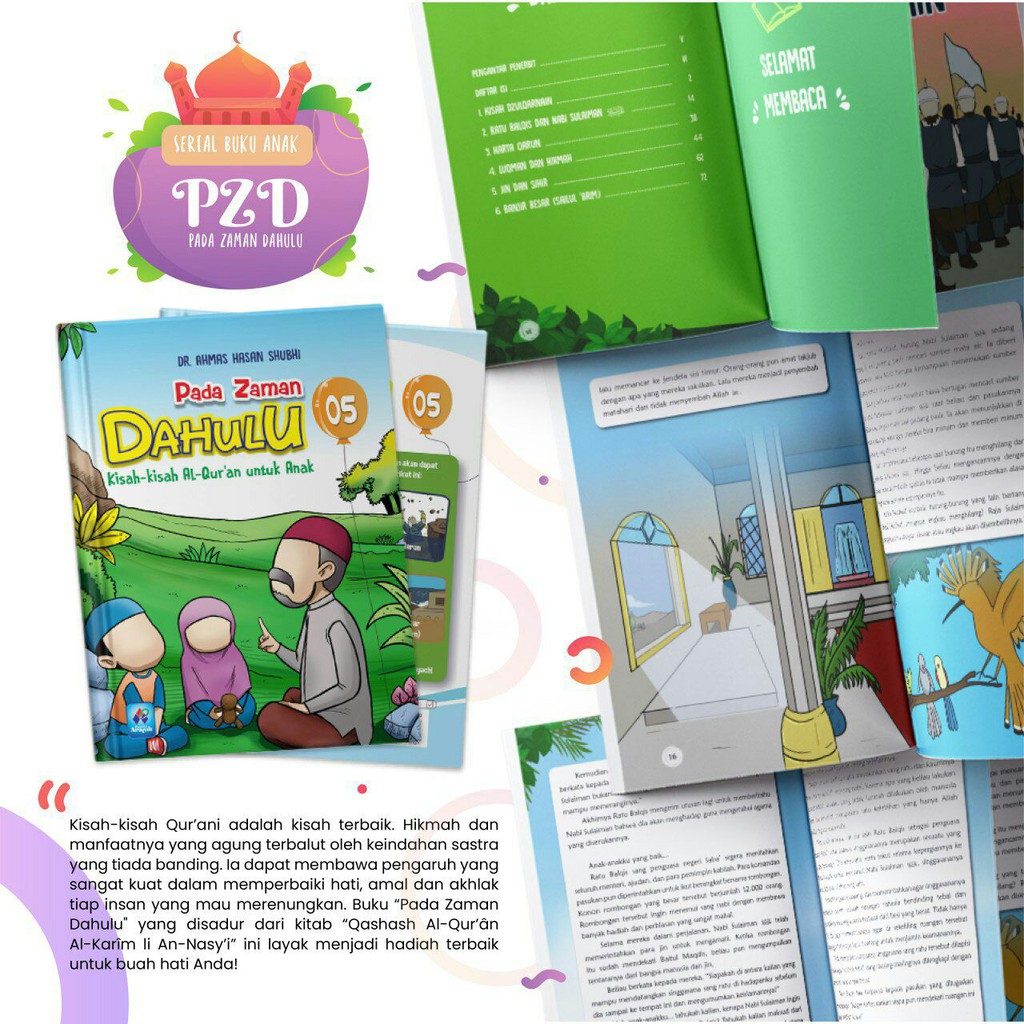 Buku Pada Zaman Dahulu Kisah-kisah Al-Qur'an untuk Anak Kisah dan Cerita Nabi 1 PAKET JILID 1-6