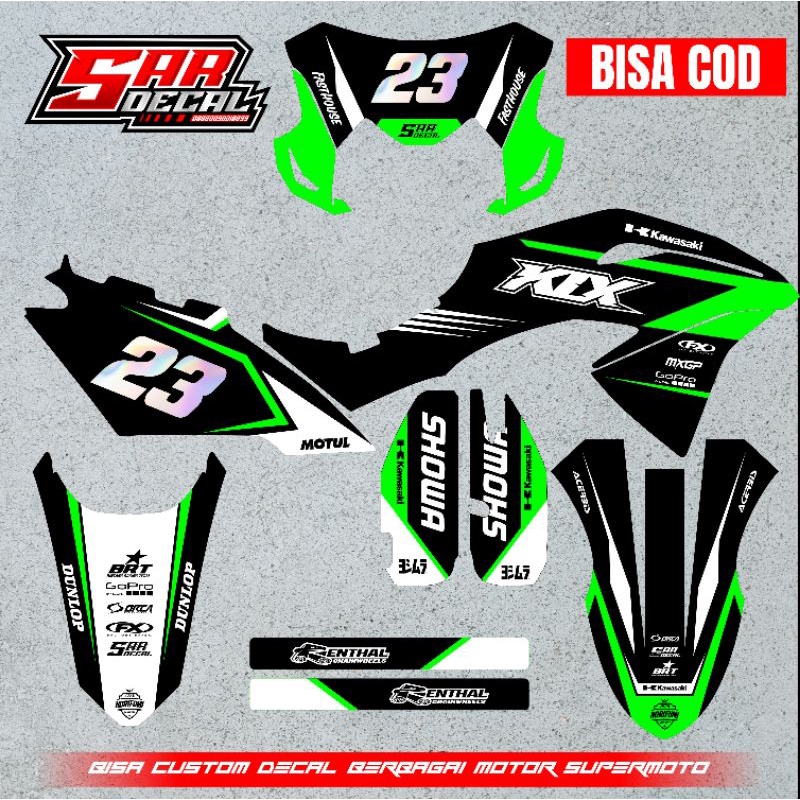 Decal KLX BF 150 full body - decal KLX custom - decal KLX S - decal KLX old - decal supermoto
