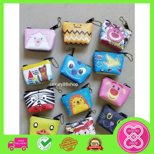 Dompet Uang Koin Motif Lucu / Dompet Koin