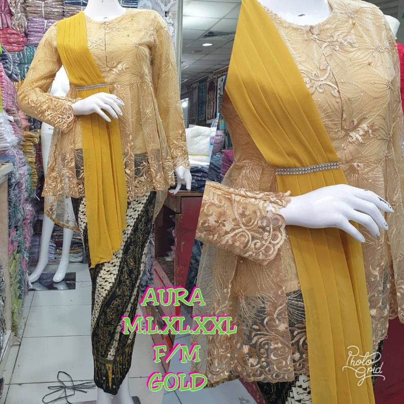 REAL PICT • SET KEBAYA SELENDANG FM NEW / KEBAYA JUMBO / KEBAYA OUTFIT MODERN-3