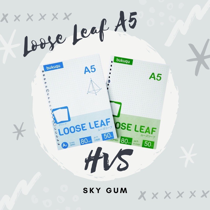 

Loose Leaf A5 HVS