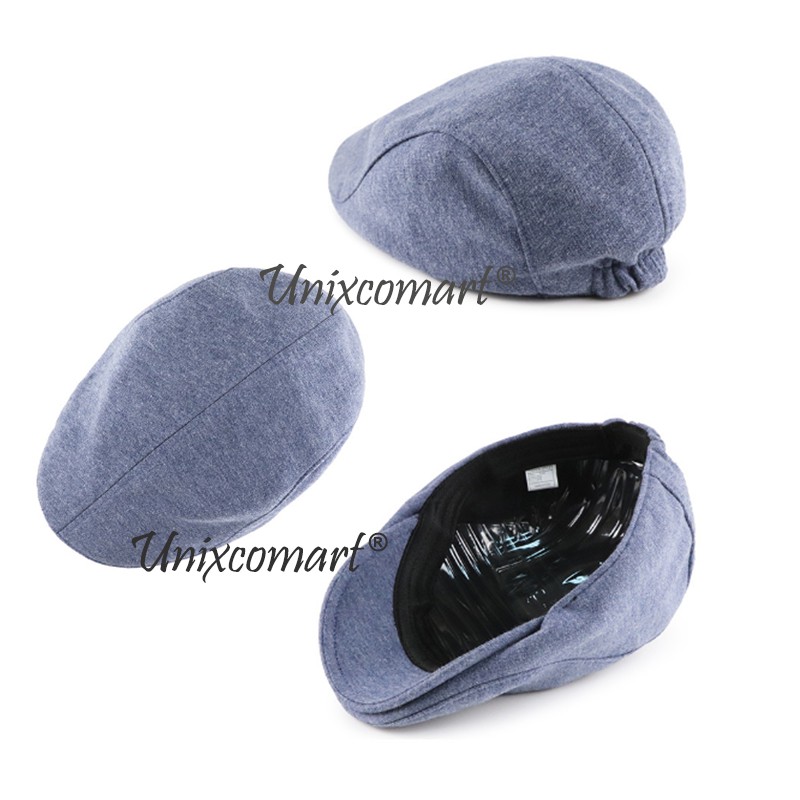 Jamont Plain Topi Newsboy Flat Cap Pet Hat Pelukis Patino Sutradara