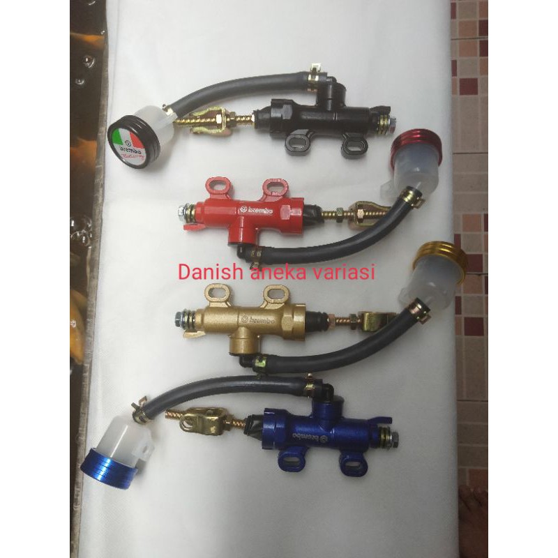 master rem tonjokan master rem belakang plus tabung minyak rem lngsung cnc brembo