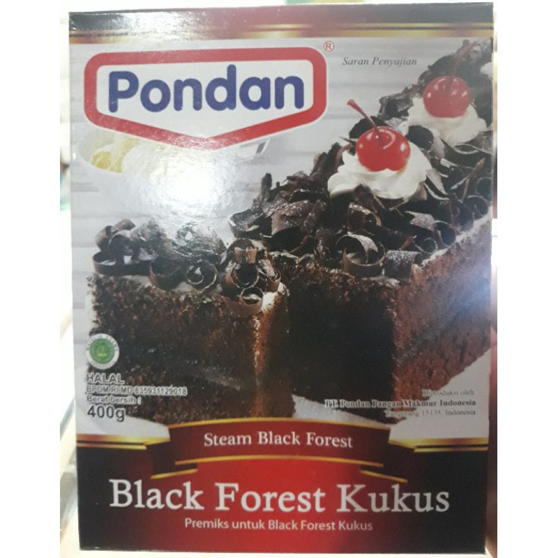 pondan blackforest kukus