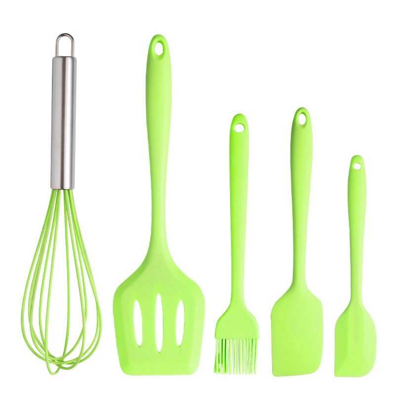 Sutil Silicon Non Stick Cooking Tools Isi 5 Pcs Set Spatula Peralatan Masak Silokon / Silicon Kitchenware