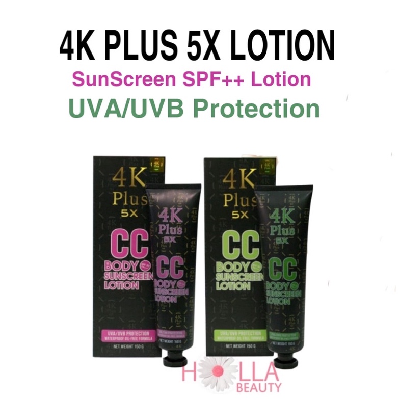 4k Plus 5X CC Body Sunscreen Lotion SPF50PA+++/sunscreen/lotion