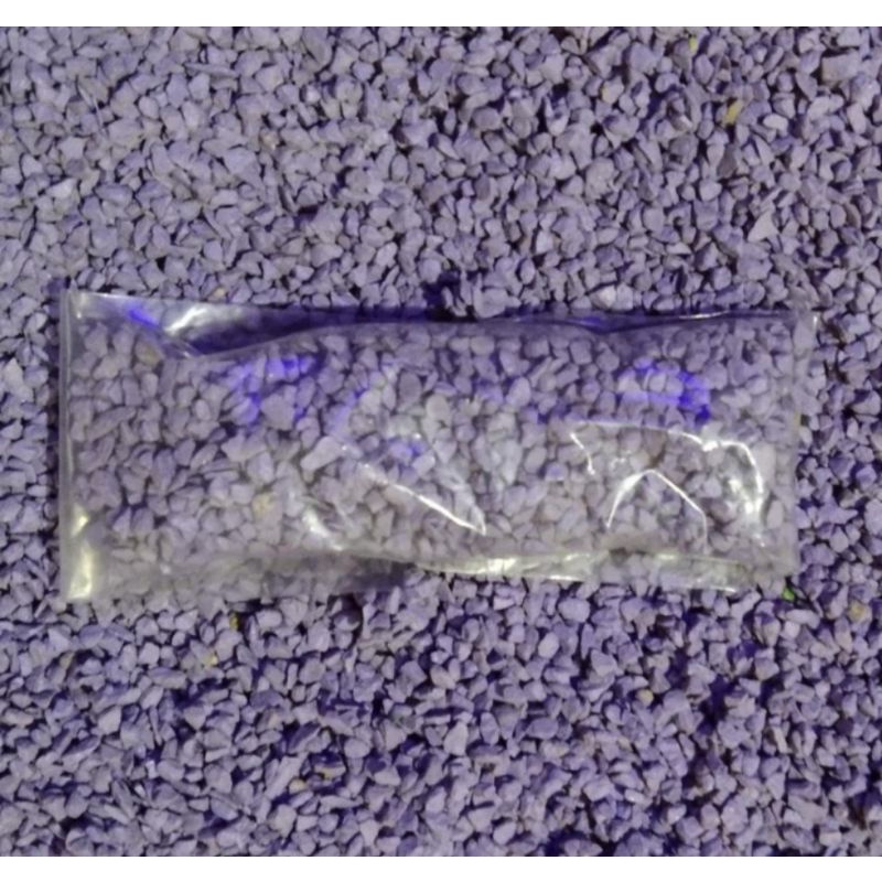 Batu hias kerikil warna ungu, isi 200 gram, pot 10, pot kaktus