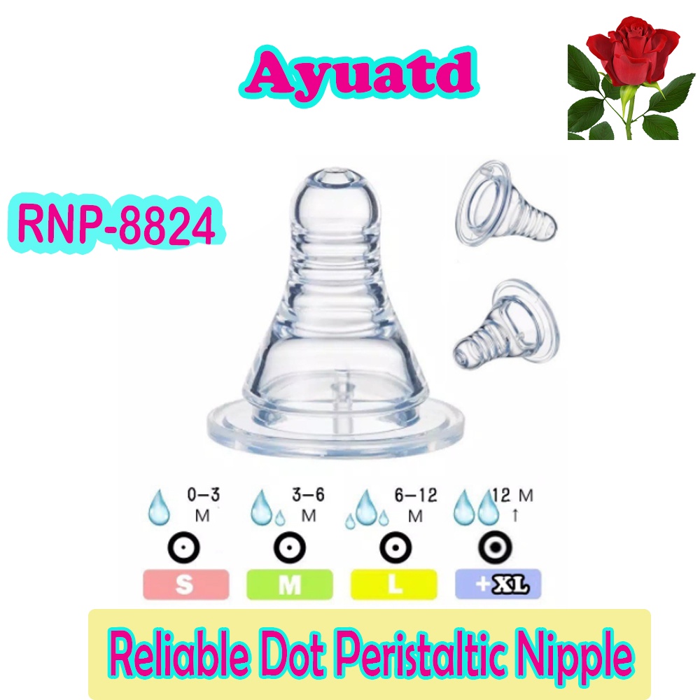 Dot Botol Susu Reliable Peristaltic Nipple Isi 36 Pcs