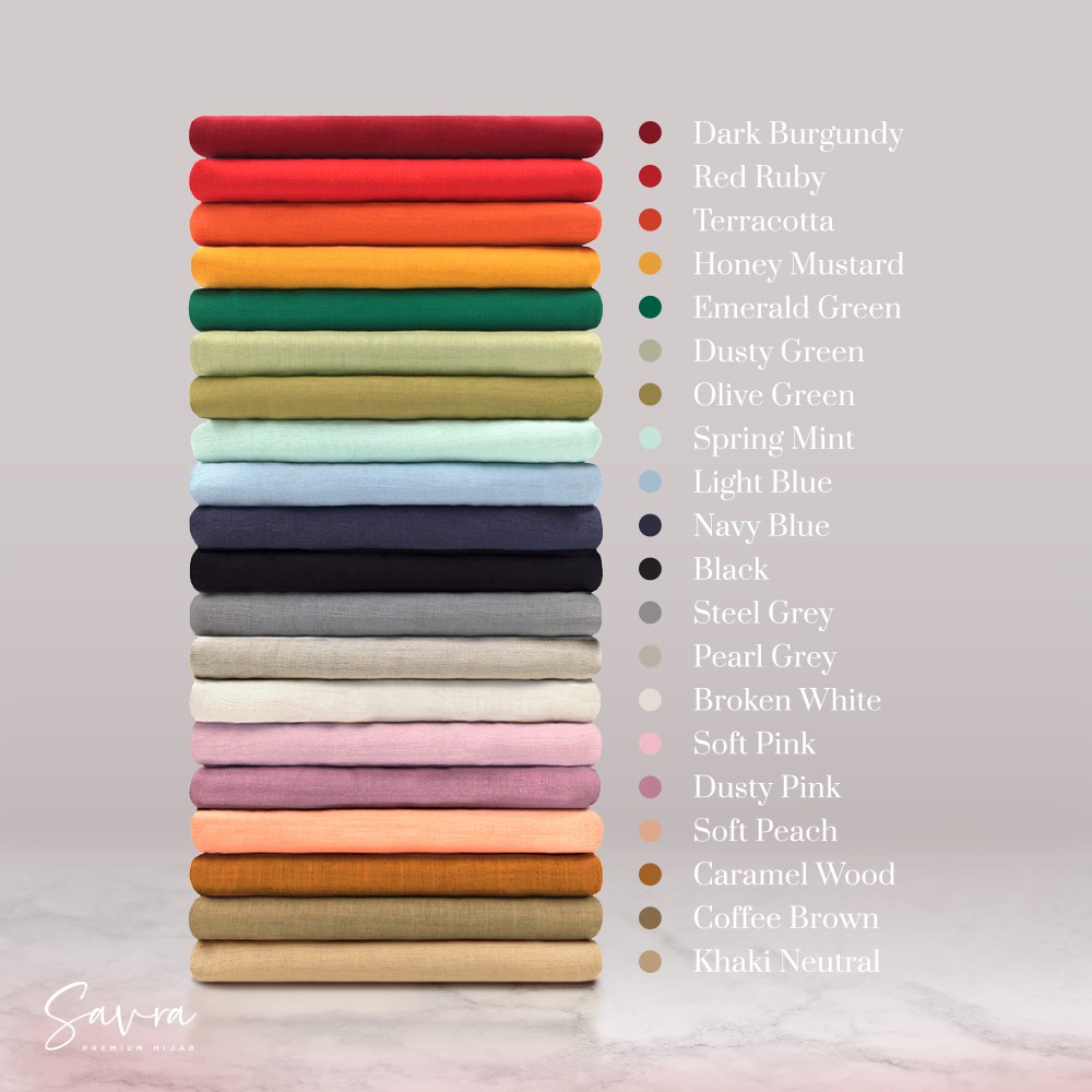 MWB Hijab Savra Bamboo Premium Hijab Segi Empat Jilbab Scarf Bambu Voal Kerudung Square 117 x 117 cm