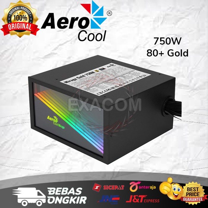 PSU Aerocool Mirage Gold 750W 80+ Gold - Full Modular