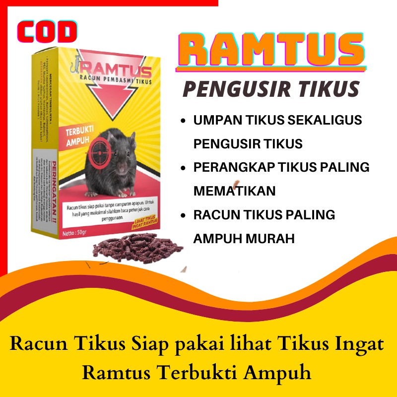 RACUN TIKUS RAMTUS MAKANAN TIKUS PEMBUNUH TIKUS PERANGKAP TIKUS PEMBASMI TIKUS PALING AMPUH