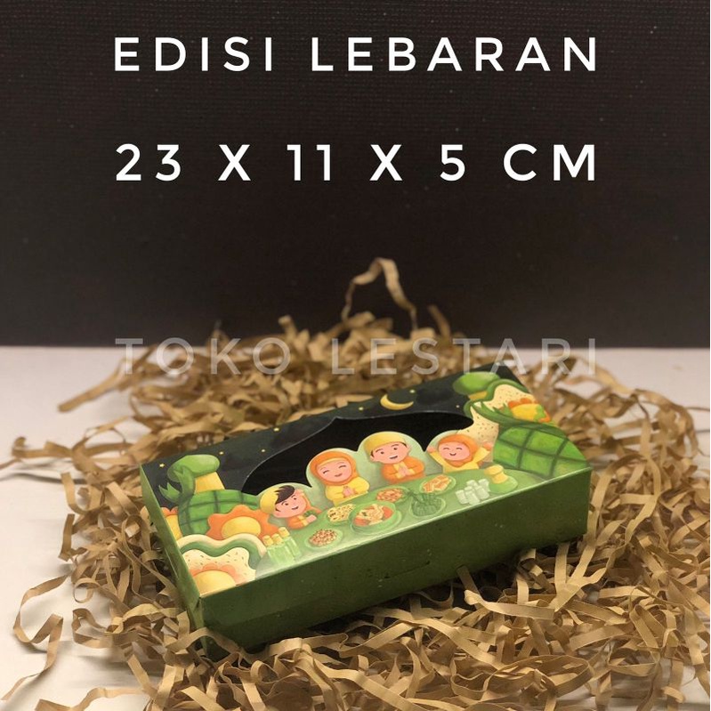 

Box Lebaran Idul Fitri Laminasi Untuk Kotak Kue Brownies Roti Cake Snack Hampers 23x11x5 CM