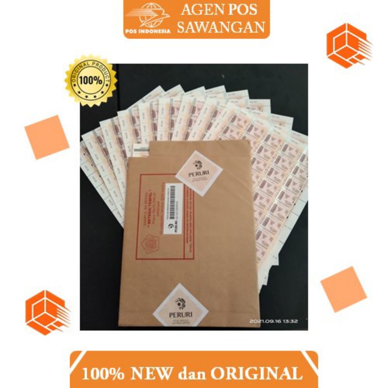 

Materai Tempel 10.000 Asli PERURI (1 pcs/keping)