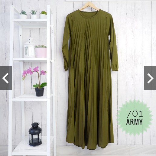 BD 701 - GAMIS PLISKET POLOS HYGET MAXY MURAH XL MUSLIMAH GROSIR WARNA REMPEL PLEATED MAXI DRESS