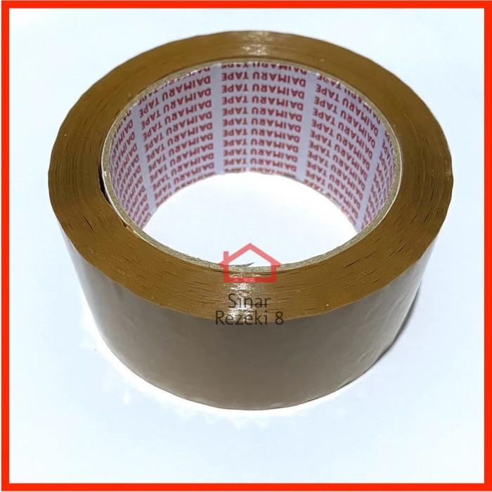 

Lakban COKLAT DAIMARU Plakban Solasi 48 mm x 90 Yard Selotip 2" inch Best Seller