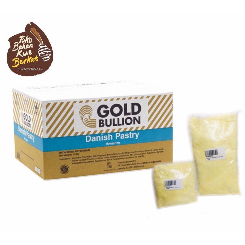 Danish Pastry Margarine Gold Bullion 1kg Repack