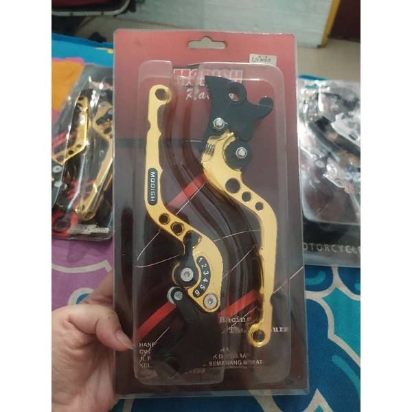 handel handle rem variasi cnc original modish racing vixion gold