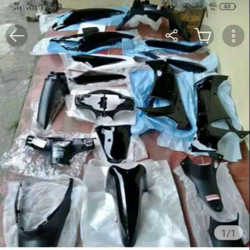 body supra x 125 2006 hitam