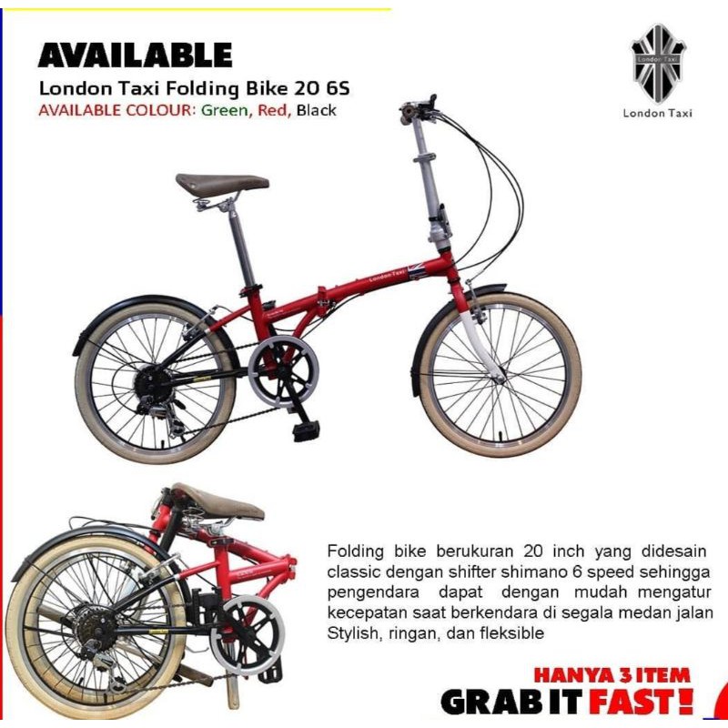 London Taxi Folding Bike 20