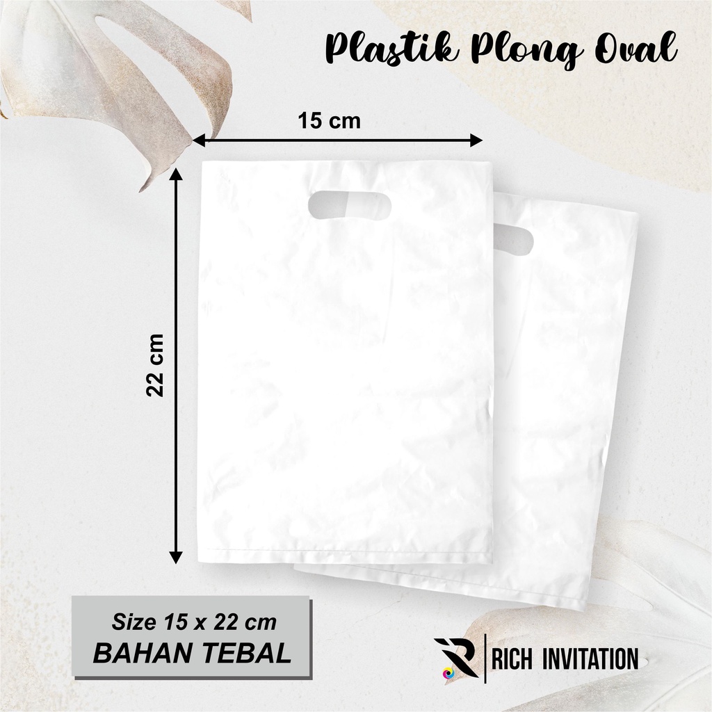 [100 pcs] PLASTIK HD PLONG PUTIH 15x22 - KANTONG PLASTIK OLSHOP HD PLONG PUTIH