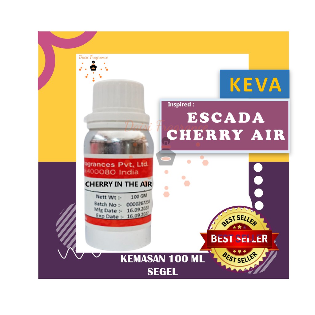 BIBIT PARFUM  MURNI KEVA ESCADA CHERY AIR | 100ML | KEVA | SEGEL | UNISEX | PARFUM | PARFUME