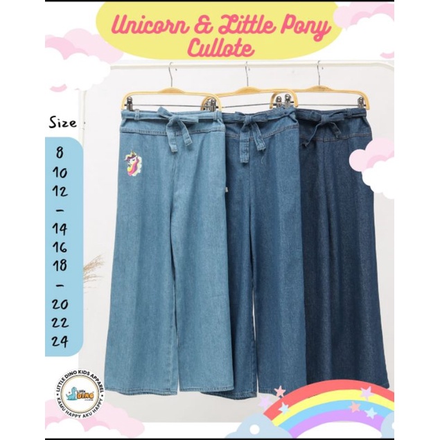 KSHFASHION I KULOT ANAK PEREMPUAN I JEANS ANAK CEWEK LITTLE DINO JUNIOR 6-12 TAHUN