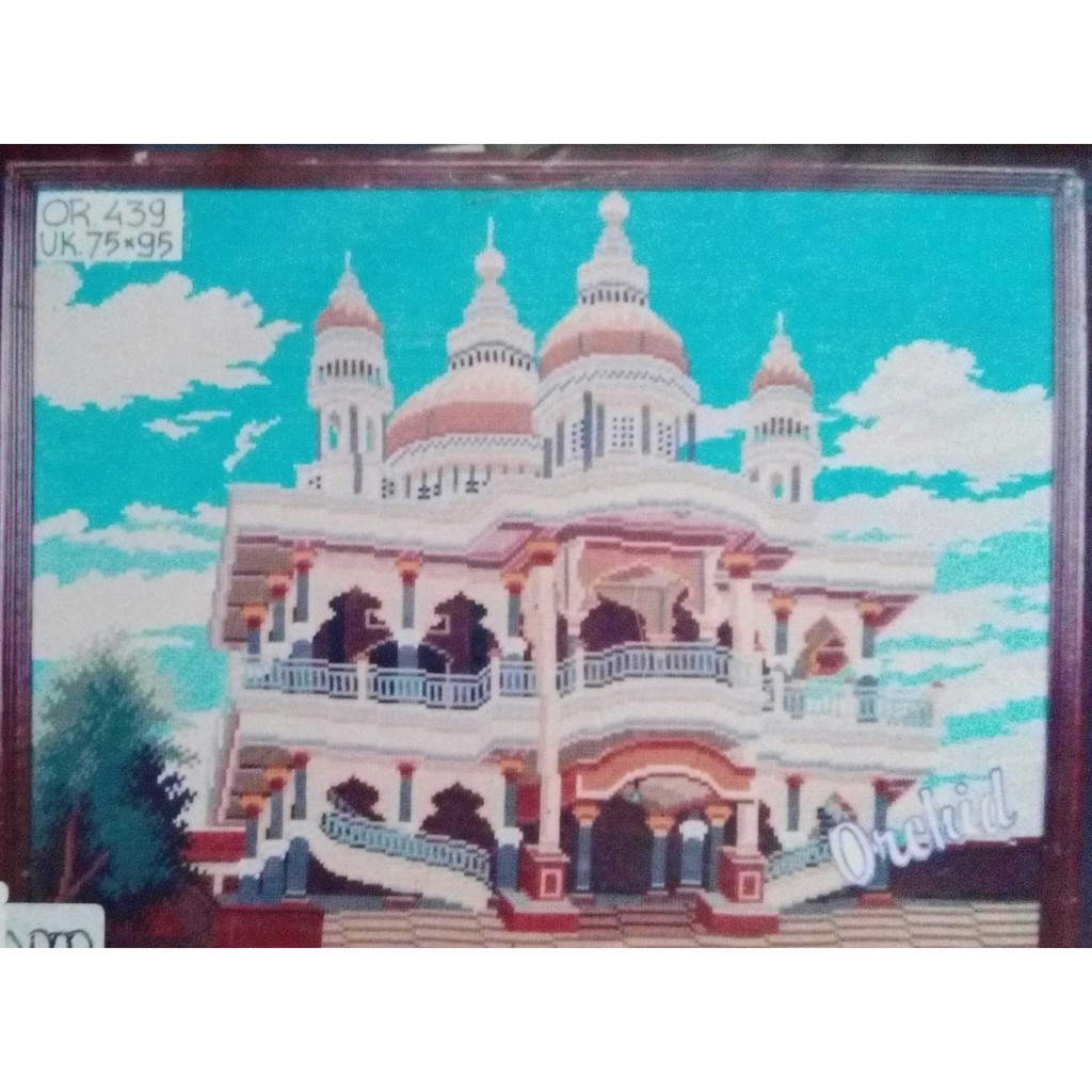 KRUISSTEEK KRISTIK ORCHID MOTIF MASJID OR 439