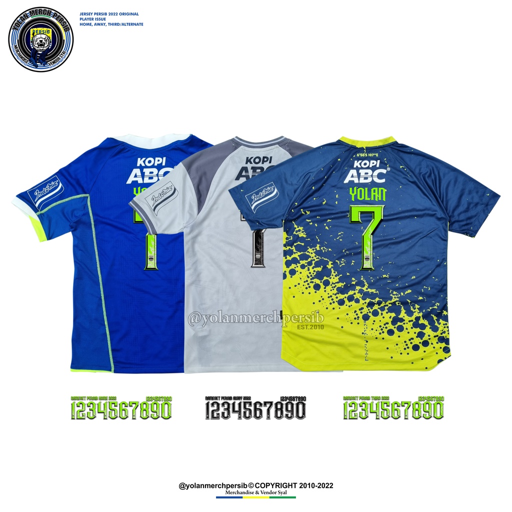 Nameset Jersey Persib 2022/2023