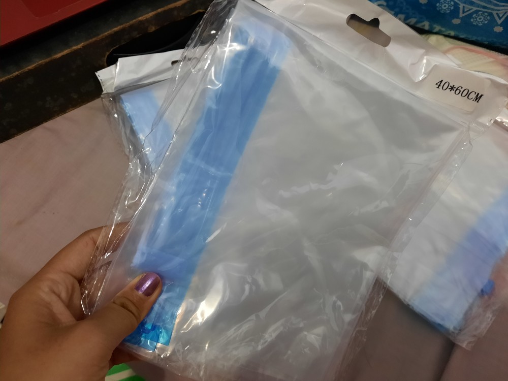 Plastik Vacuum Kompres Untuk Pakaian Handuk Celana 1 Pcs 40 X 60 Cm