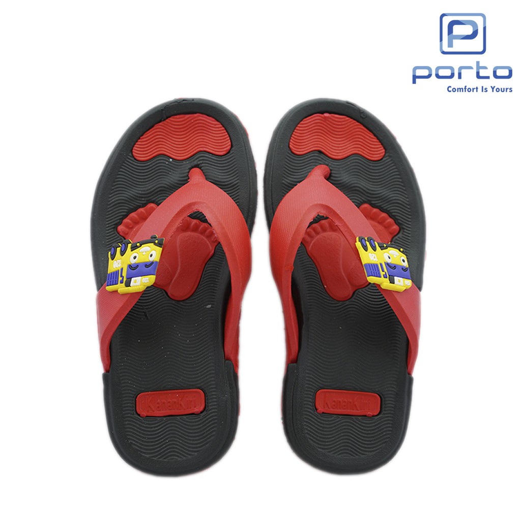 sogo PORTO KANAN-KIRI B35 Sandal Jepit Anak Laki-laki Perempuan Karet Karakter Kanan Kiri  Nyaman Empuk Lucu Original Terbaru