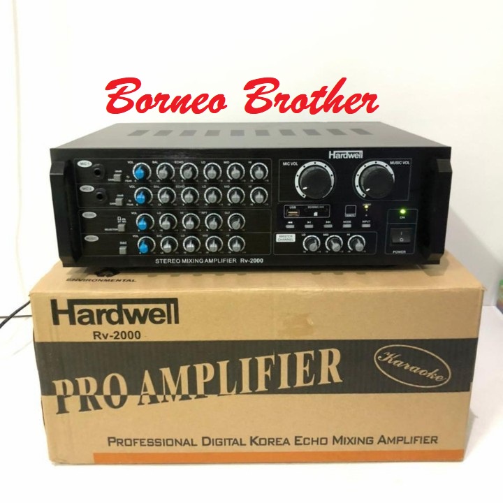 Ampli Karaoke Hardwell RV 2000 RV2000 Original Usb Bluetooth 500 Watt