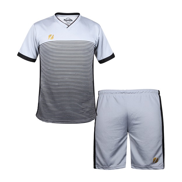 Zeintin - Kaos Olahraga Satu Set/Seragam Futsal/Seragam Bola HN 5161-5166-Abu Muda