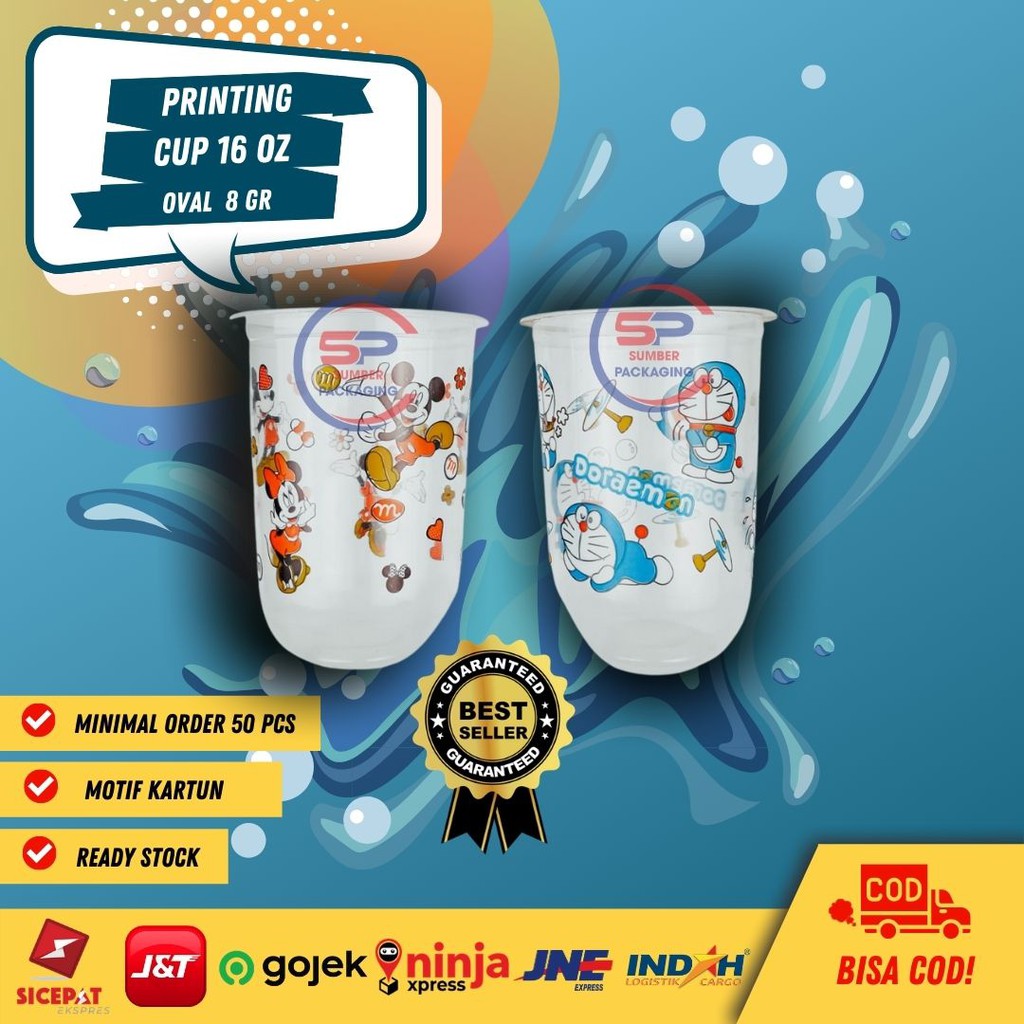 CUP OVAL MOTIF CUP OVAL 16OZ 14OZ CUP OVAL 8GRAM CUP OVAL KARTUN CUP SABLON CUP PRINTING MURAH