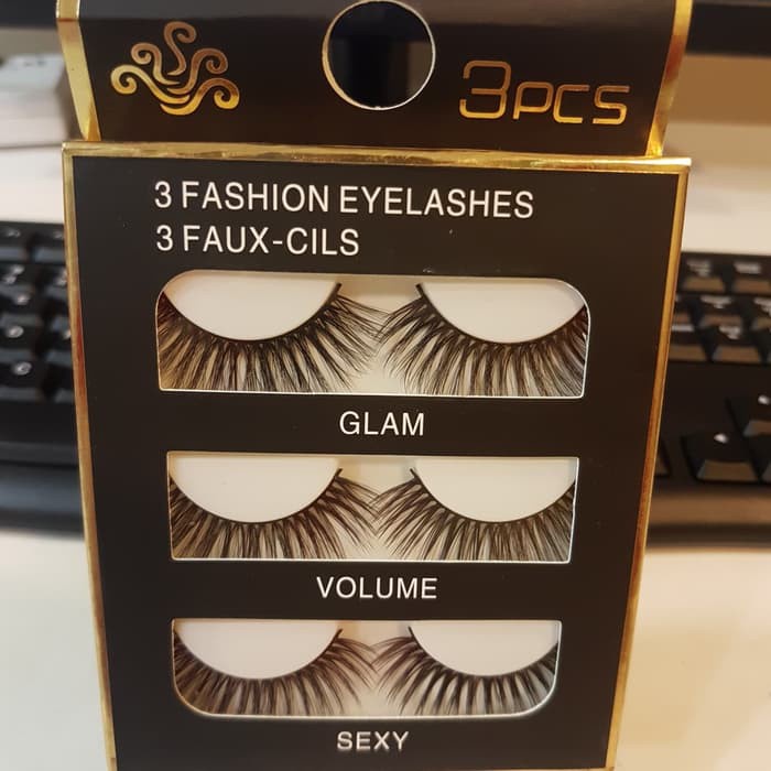 (BOW) New [3pcs] bulu mata fashion eyelashes 3D-04