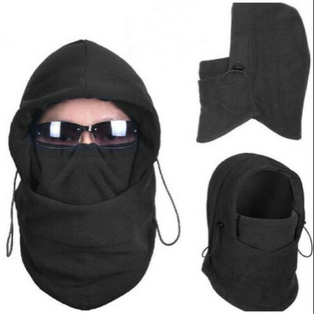 Kupluk Masker Balaclava Multifungsi Ninja Kupluk Polar 6 in 1 Full