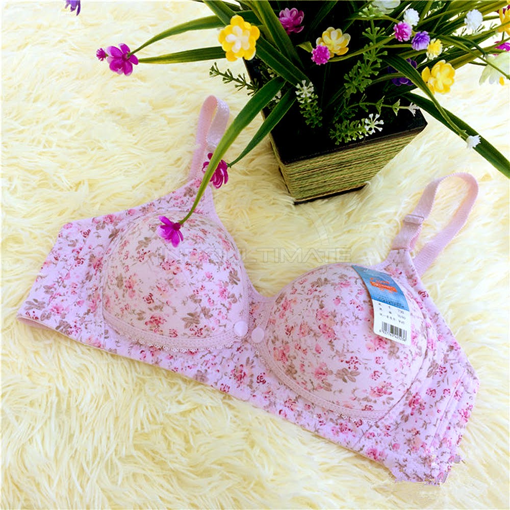 Bra Menyusui Tanpa Kawat BIM-11 Bra Menyusui Kancing Depan BH Menyusui Bayi Pakaian Dalam Wanita Cewek Perempuan Nursing Bra Maternity Bra Ibu Menyusui Bra Motif Motif