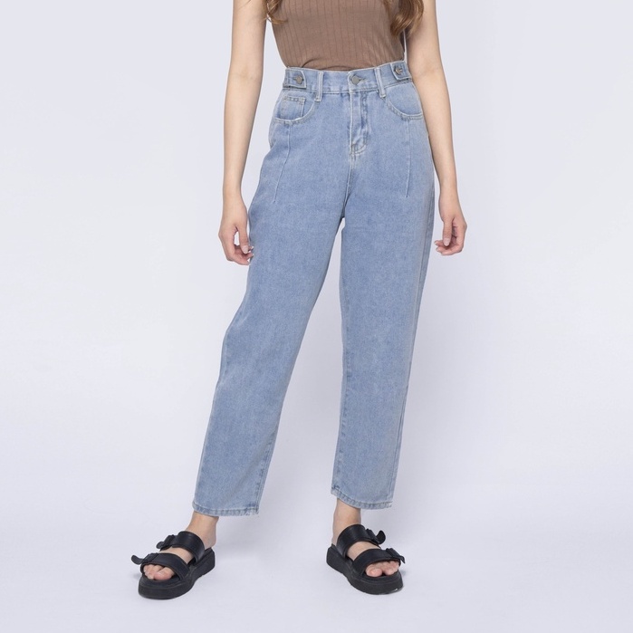 VIERLIN - Jeans 7112 - HIGH WAIST JEANS BOYFRIEND