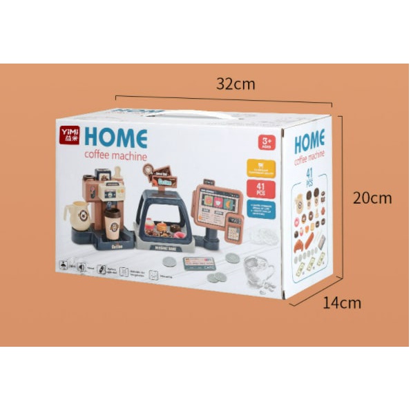 Home Coffee Machine 3in1 41 pcs - mainan coffee maker