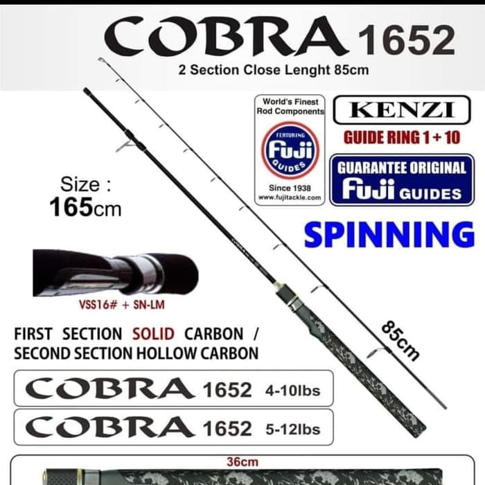 Joran Kenzi Cobra 165cm (RING FUJI)
