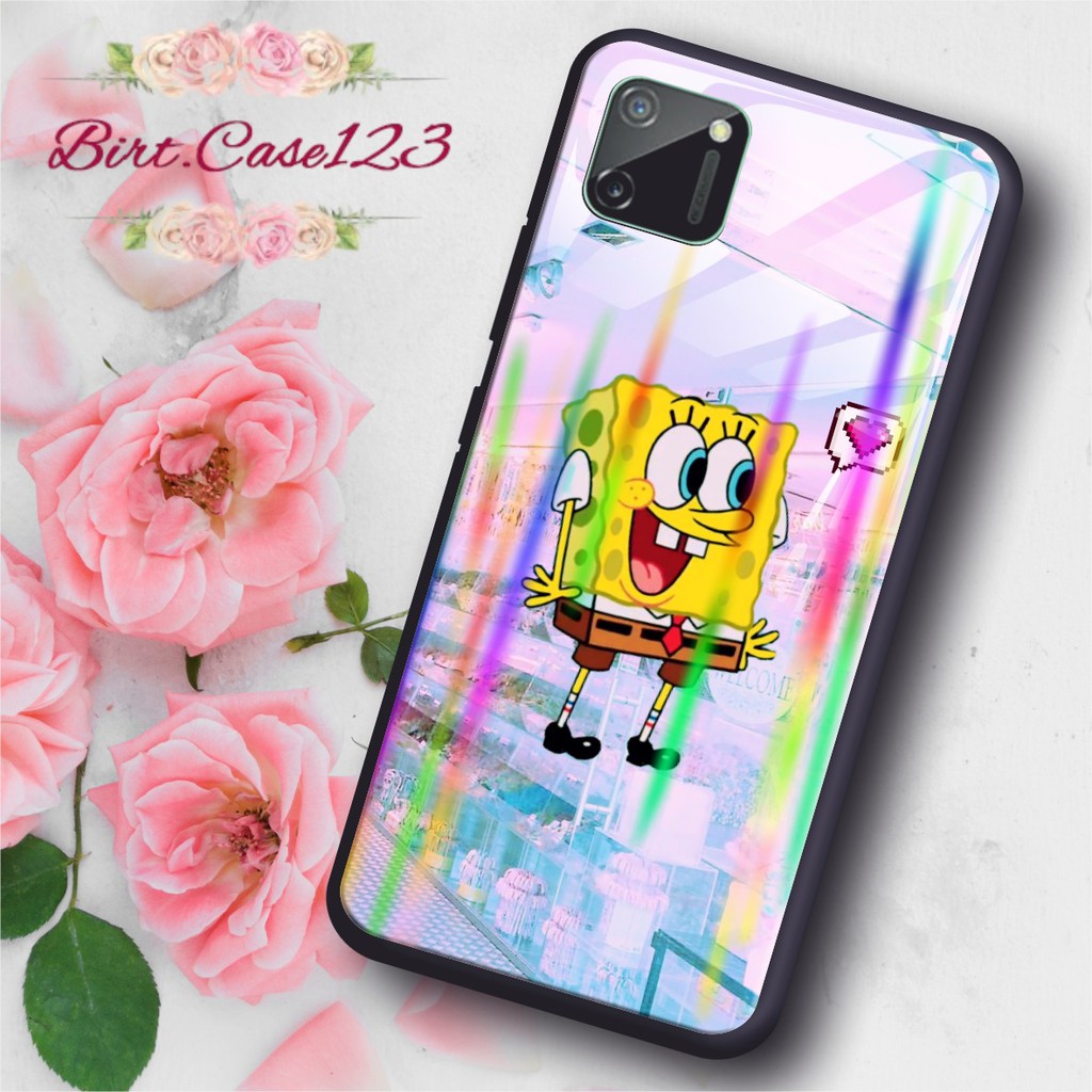 BC Case Gambar SPONGEBOB back case glass aurora oppo samsung vivo xiaomi realme iphone all type