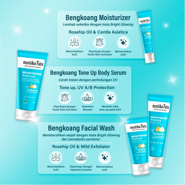 MUSTIKA RATU Brightening Bengkoang | Krem Masker Body Lotion Pembersih Penyegar Bengkuang