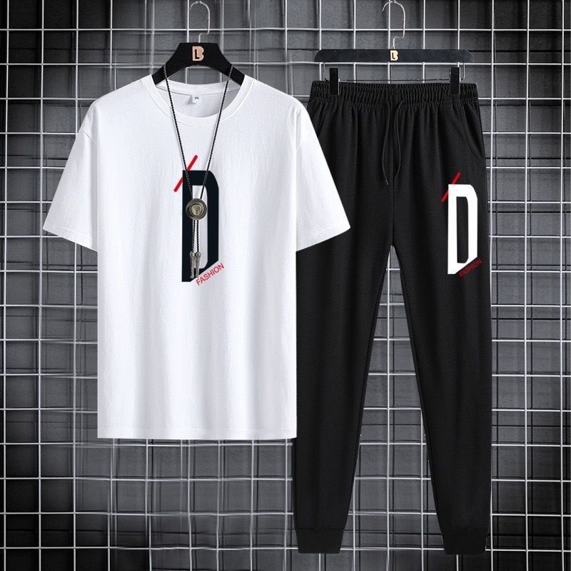 STELAN ( DD ) STELAN DEWASA PRIA WANITA UNISEX 1 SET BAJU KAOS + CELANA PANJANG JOGGER