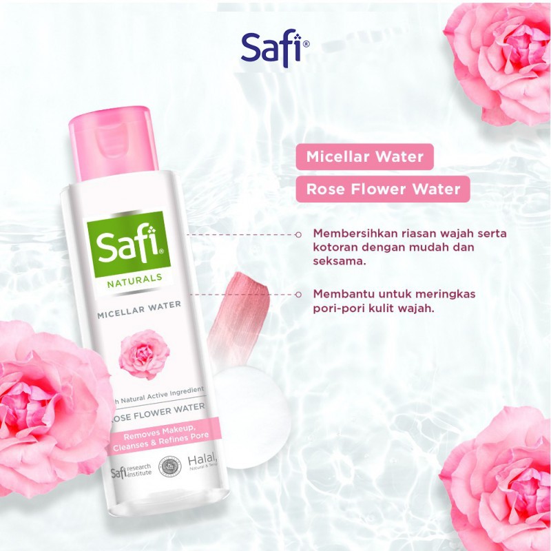 SAFI MICELLAR WATER ROSE FLOWER WATER 100ML