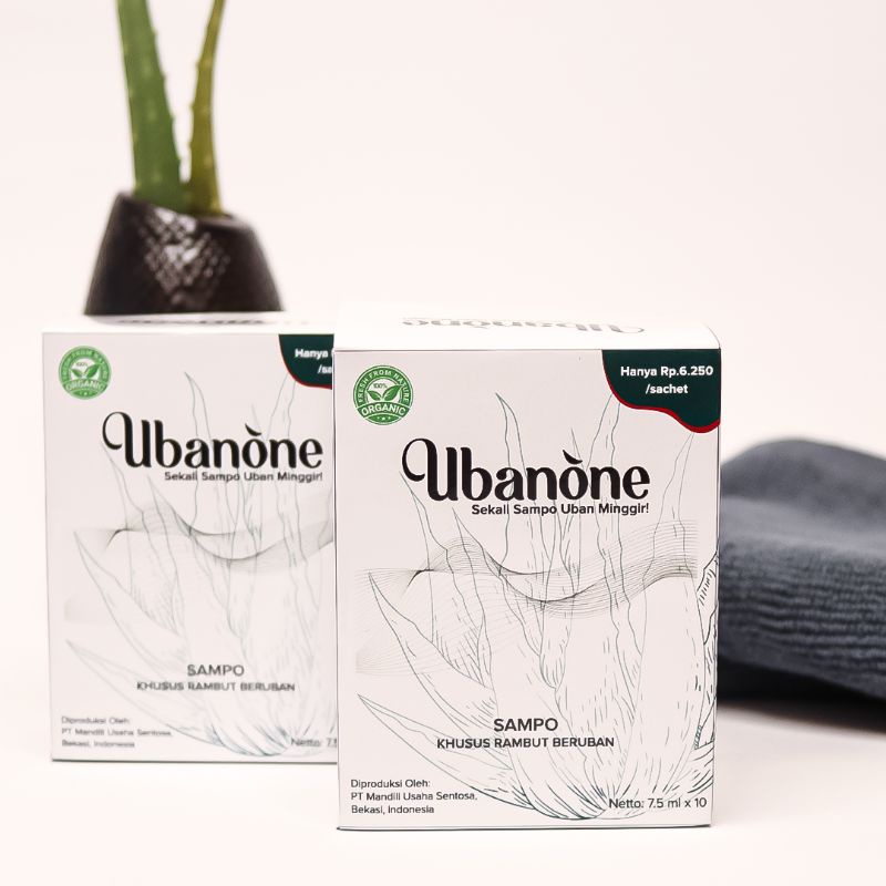 Dpt 2 UbanOne Shampo Viral Penghitam Rambut Penghilang Uban Gak Pake Lama