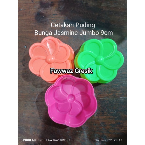 Cetakan Puding Bunga Jasmine Jumbo 9cm / Cetakkan Bolu Kukus Bunga Jasmine Jumbo 9 cm