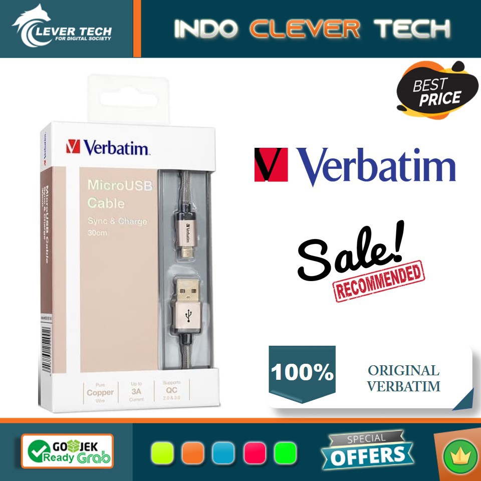 Verbatim Metallic USB to Micro USB Cable (120cm) - Gold (V-64707)