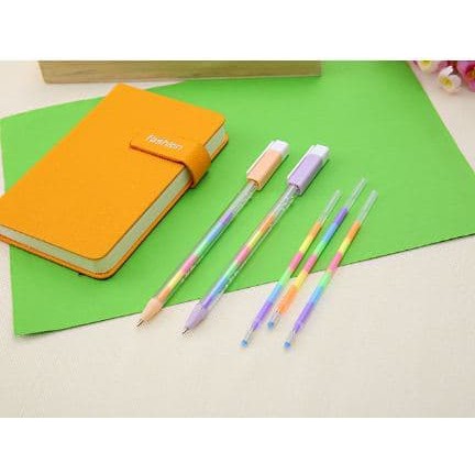 

BEST SELLER Rainbow Pen / pulpen warna warni - Refill saja