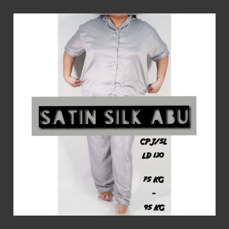 Piyama satin silk celana panjang lengan pendek / CP /celana pendek lengan pendek / HP / PP/ Big SIze